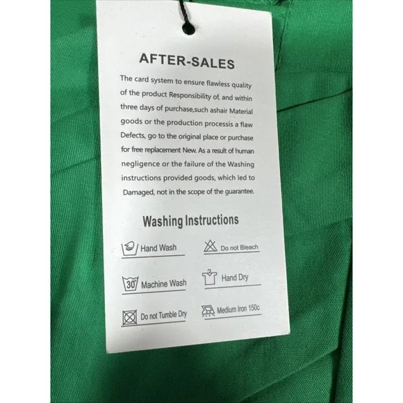 Mixinni Women's Dress Retro 50's Green Fit & Flare Rockabilly Small New With Tag - Picture 6 of 10